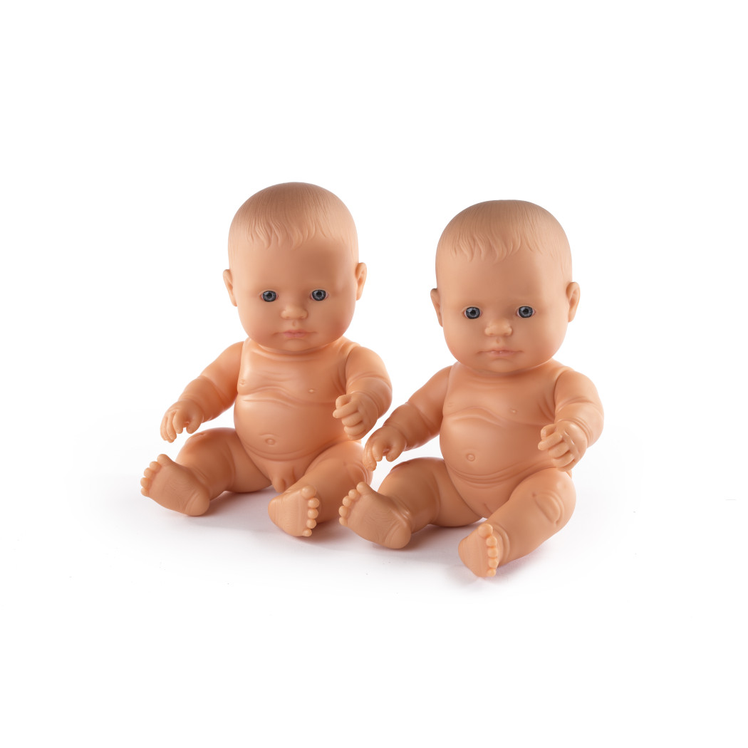 Europejczyk 21 cm - Lalka Chłopiec Europejczyk - Miniland Baby - Miniland