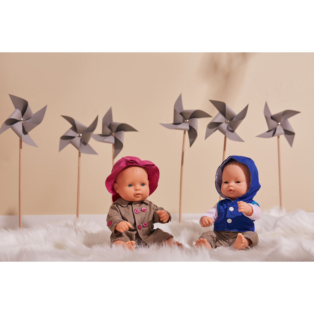 Europejczyk 21 cm - Lalka Chłopiec Europejczyk - Miniland Baby - Miniland