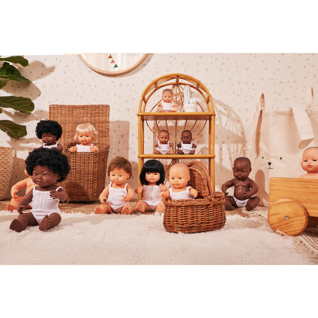 Europejczyk 21 cm - Lalka Chłopiec Europejczyk - Miniland Baby - Miniland