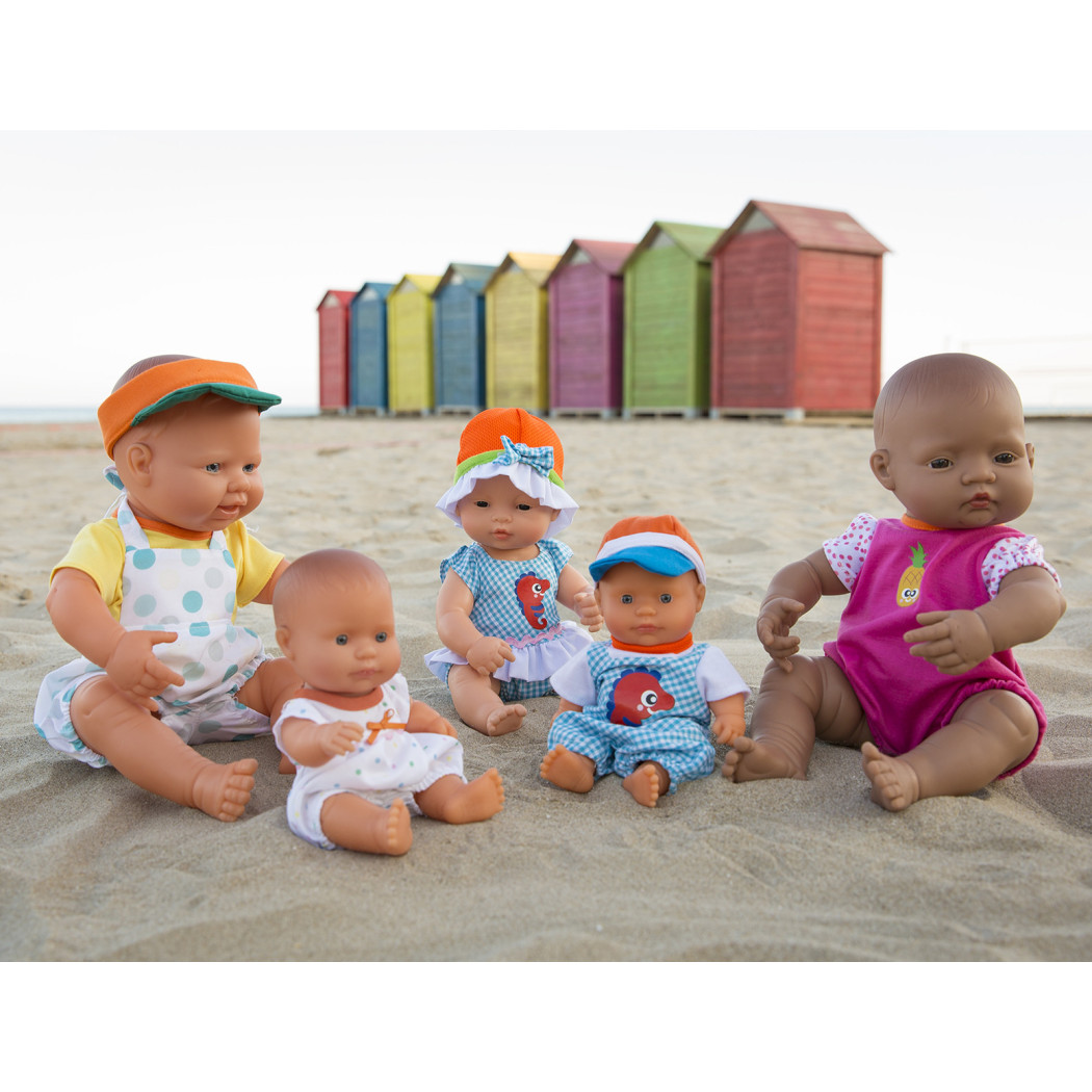 Europejka 21 cm - Lalka Dziewczynka Europejka - Miniland Baby - Miniland