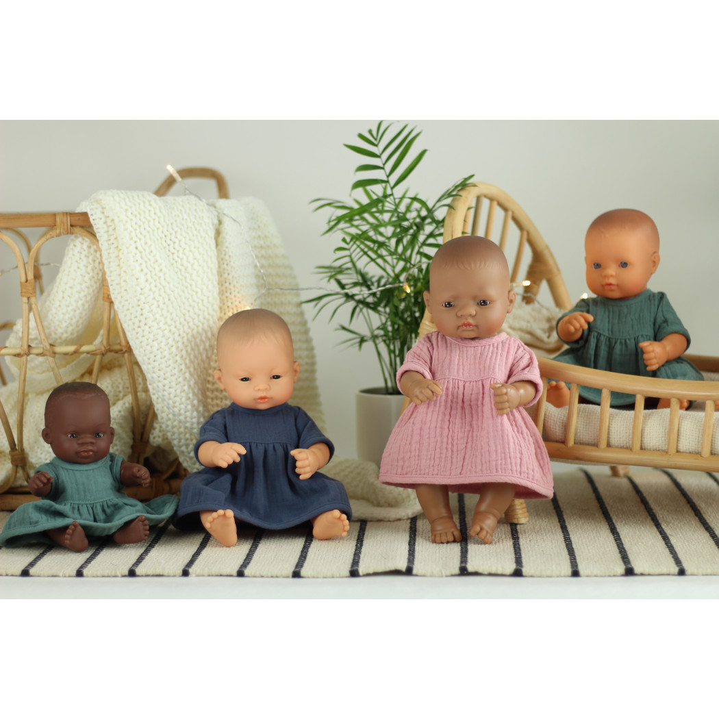 Hiszpanka 32 - Lalka Dziewczynka Hiszpanka 32 cm + Ubranko Miniland Baby - Miniland Doll - Miniland