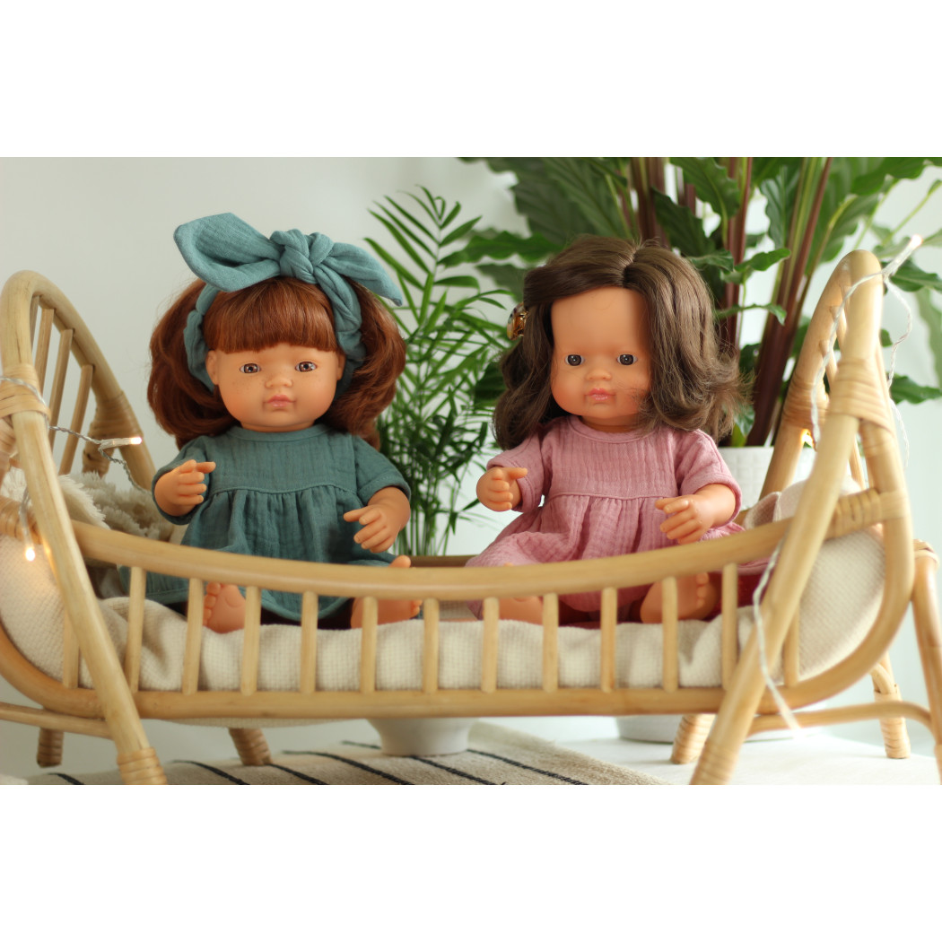 Europejka Rude Włosy 38 cm - Lalka Dziewczynka -  Rude Włosy - Miniland Doll - Miniland