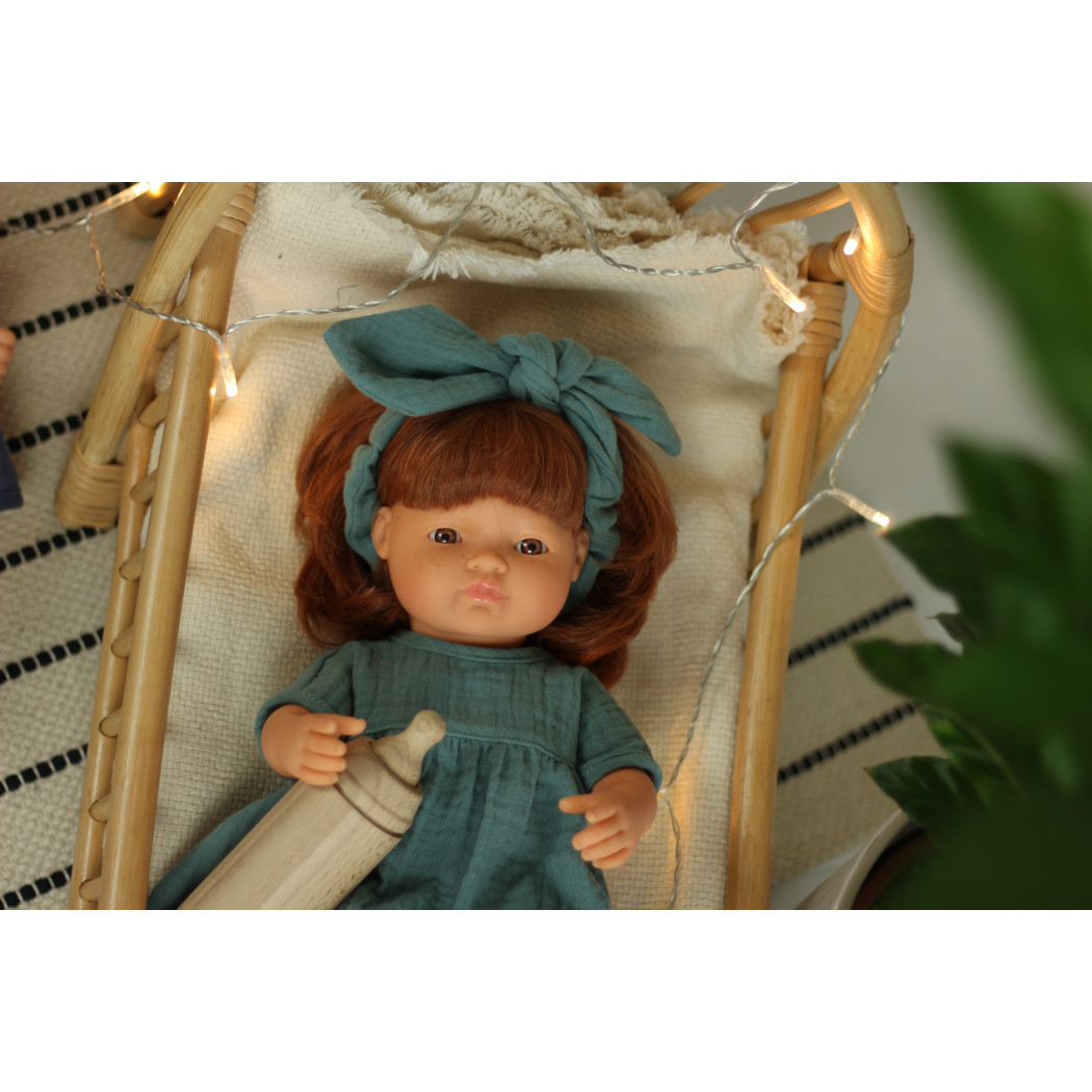 Europejka Rude Włosy 38 cm - Lalka Dziewczynka -  Rude Włosy - Miniland Doll - Miniland