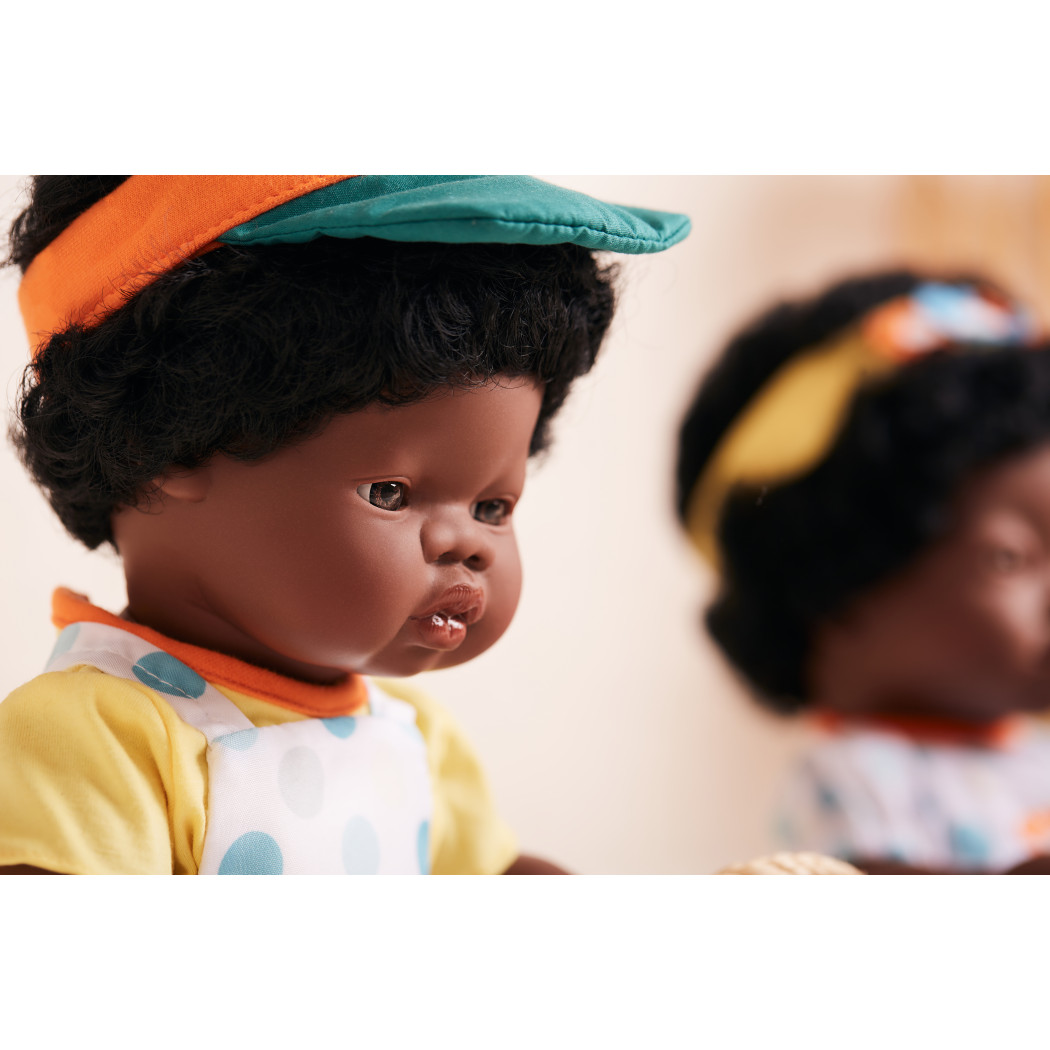 Afrykanka 38 cm - Lalka Dziewczynka Afrykanka - Miniland Doll - Miniland