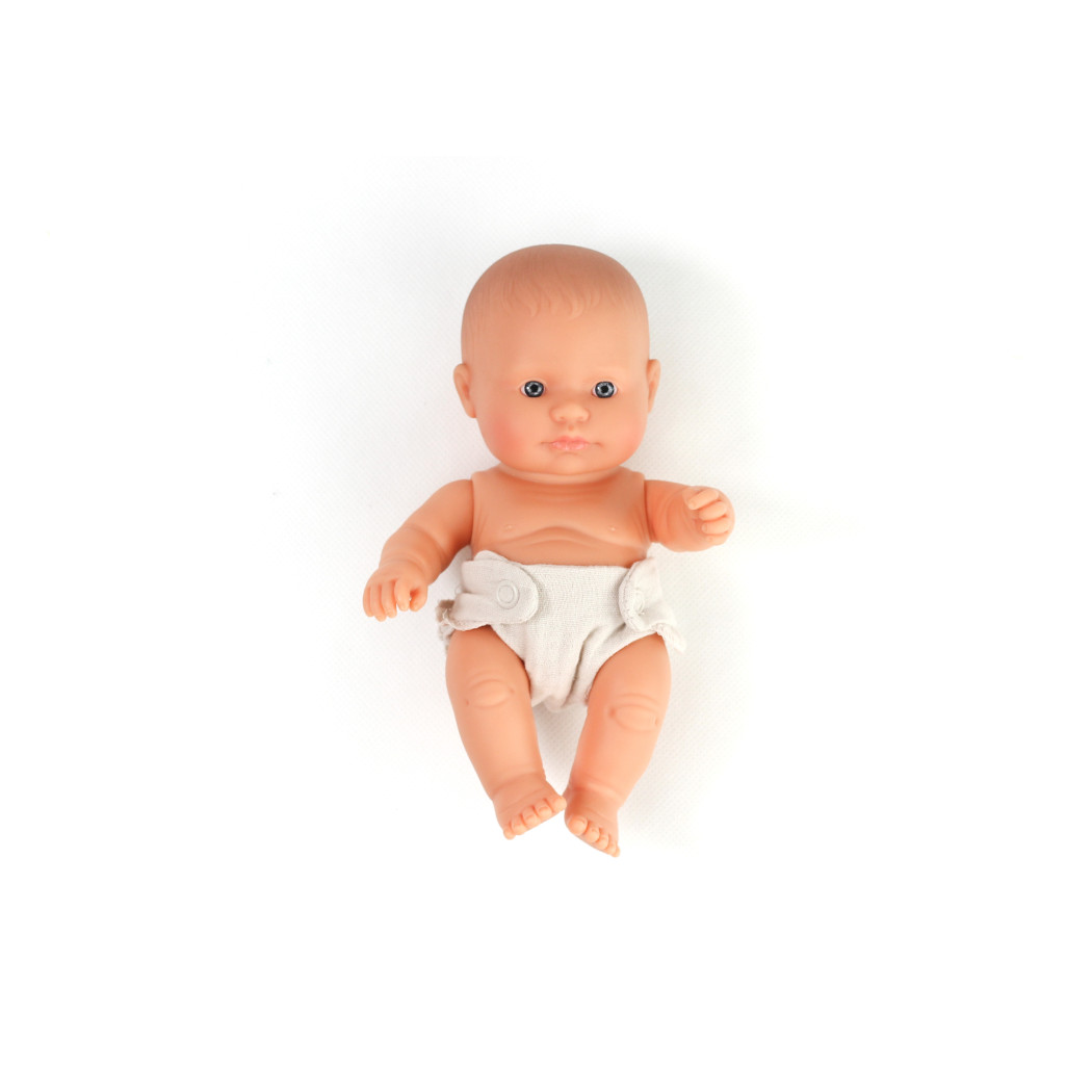 Europejka 21 cm - Lalka Dziewczynka Europejka - Miniland Baby - Miniland