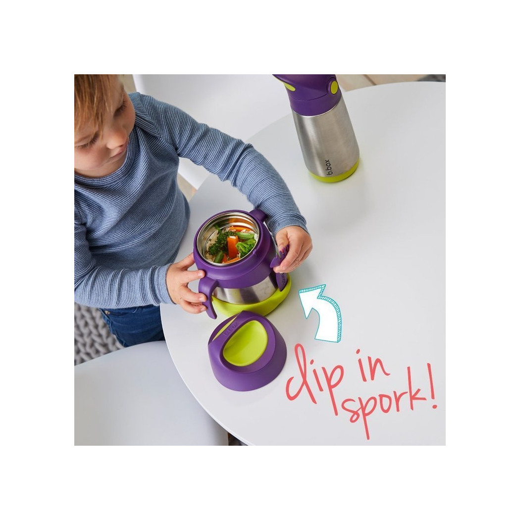 Indigo Rose - Termos na jedzenie - Granatowo/ Liliowy - B.BOX