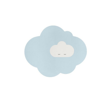 Dusty Blue - Duża Mata Do Zabawy Piankowa Podłogowa - Chmurka Playmat - 175x145 cm - Quut