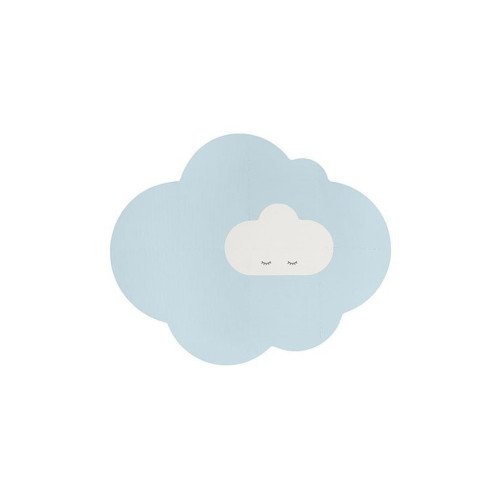Dusty Blue - Duża Mata Do Zabawy Piankowa Podłogowa - Chmurka Playmat - 175x145 cm - Quut