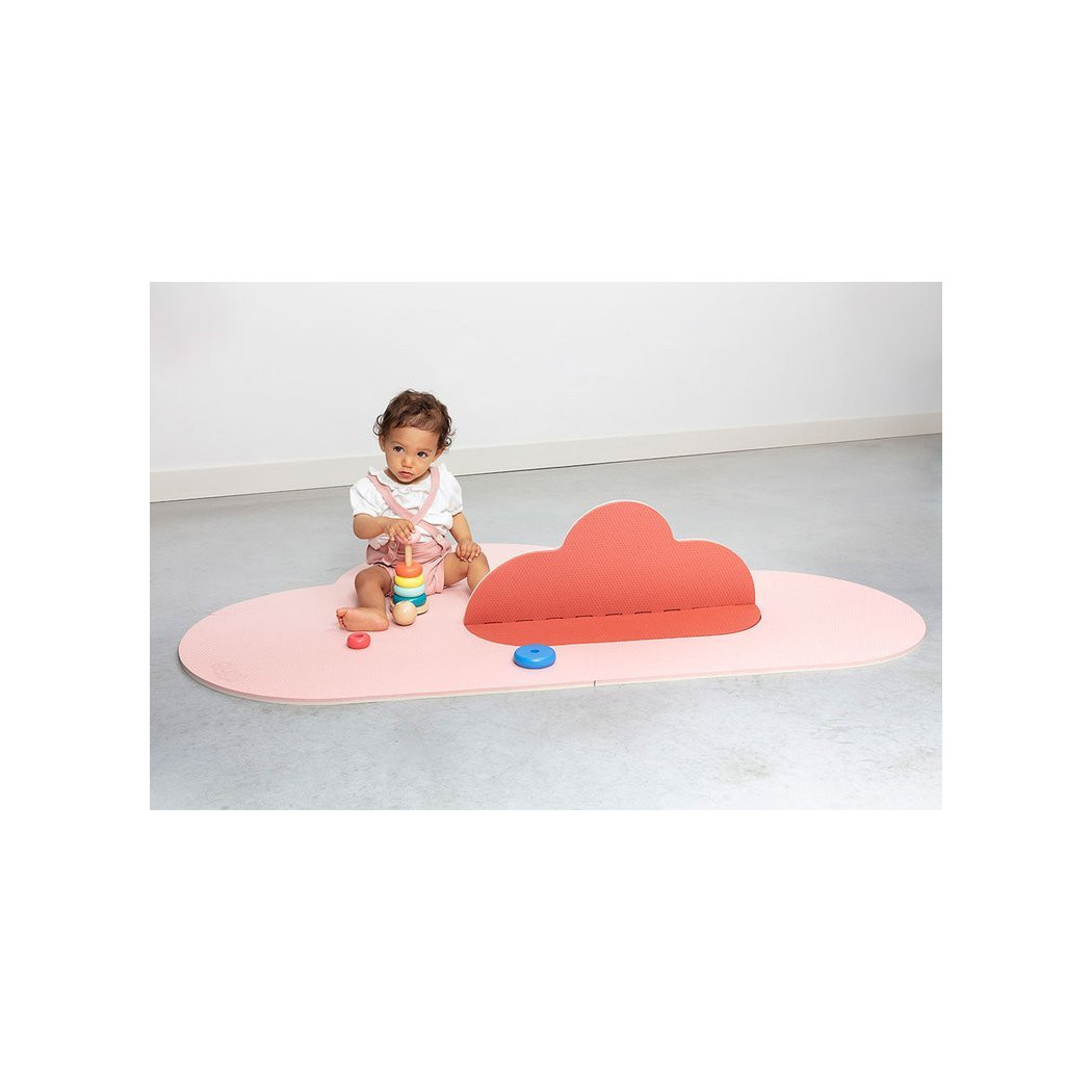 WYPRZEDAŻ Blush Rose - Mata Do Zabawy Piankowa Podłogowa - Chmurka Playmat - 145x90 cm- Quut
