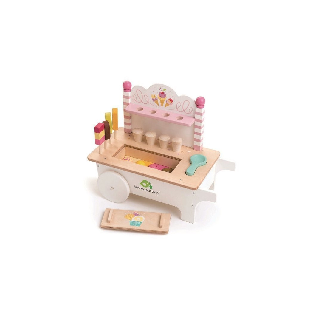 Drewniany Sklepik z Lodami Na Magnesy - Tender Leaf Toys