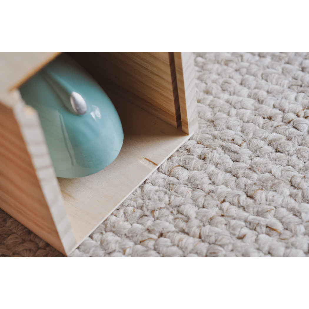 OUTLET Myszka w Niebieskim Samochodziku - Mouse Car With Garage Blue - Maileg