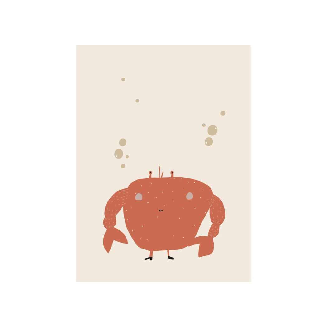 WYPRZEDAŻ Plakat Krab - Dekoracja Na Ścianę Mr. Crab- Trixie
