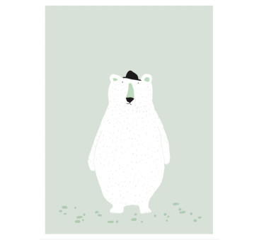 WYPRZEDAŻ Plakat Miś Polarny - Dekoracja Na Ścianę Mr. Polar Bear - Trixie