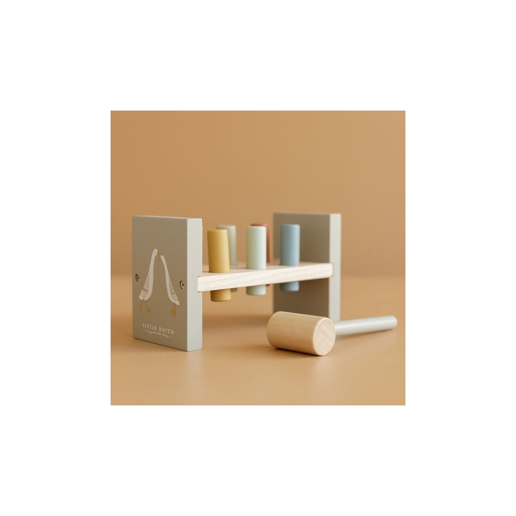 Little Goose - Mięta - Drewniana Przebijanka Little Goose - Little Dutch