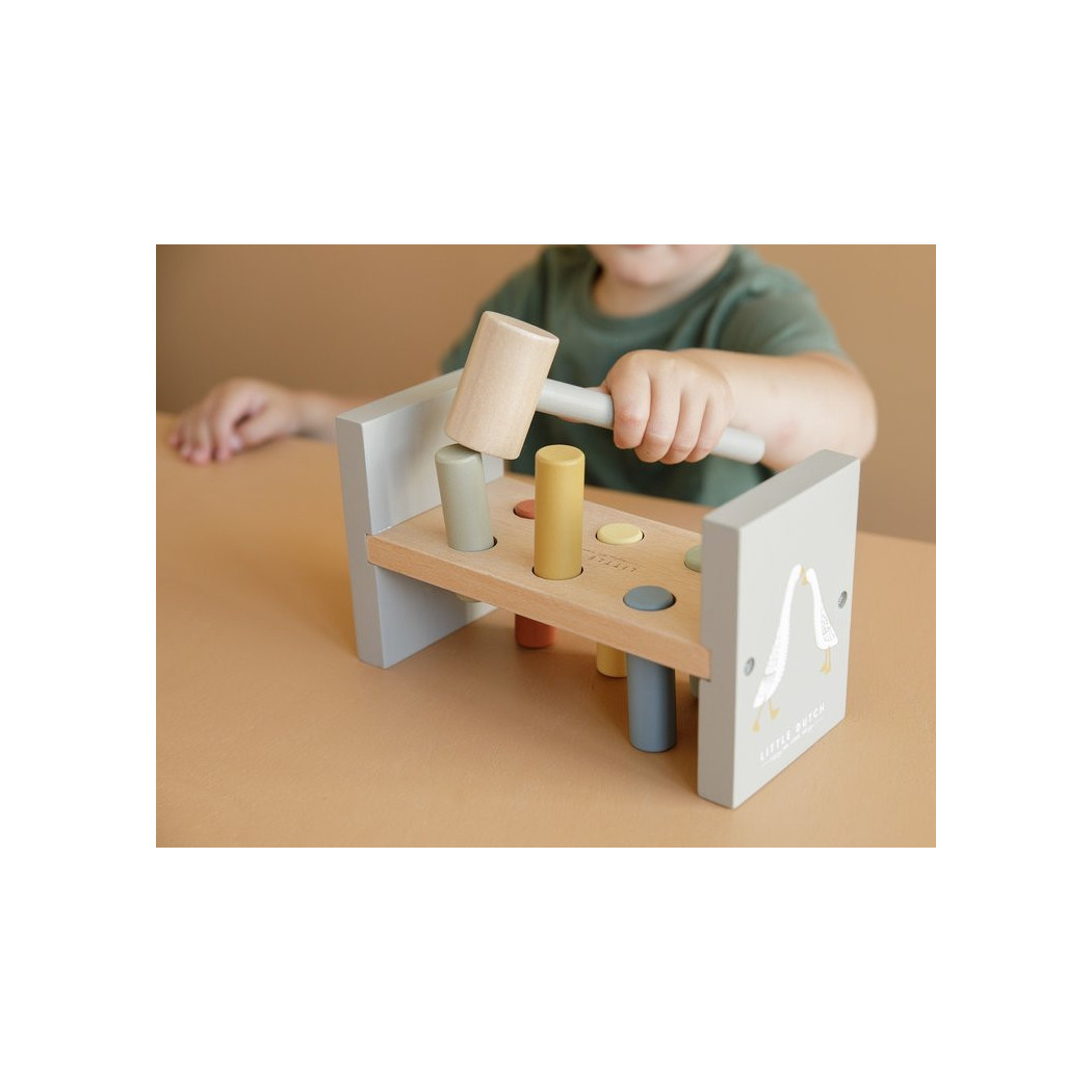 Little Goose - Mięta - Drewniana Przebijanka Little Goose - Little Dutch