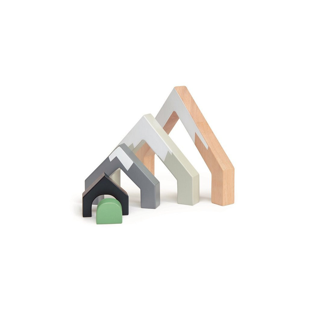 WYPRZEDAŻ Górski Przejazd - Drewniane Akcesoria Do Kolejki - Tender Leaf Toys