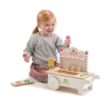 Drewniany Sklepik z Lodami Na Magnesy - Tender Leaf Toys