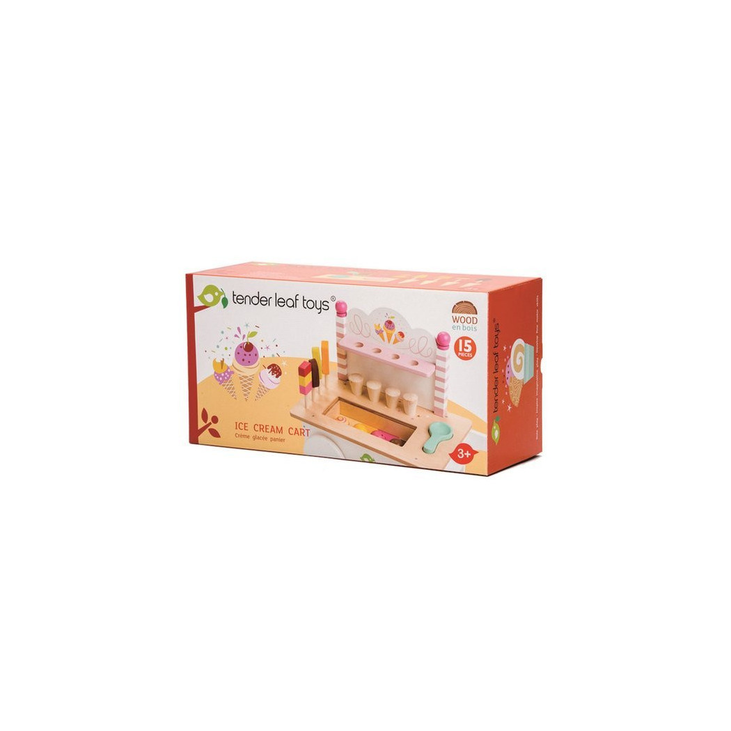 Drewniany Sklepik z Lodami Na Magnesy - Tender Leaf Toys