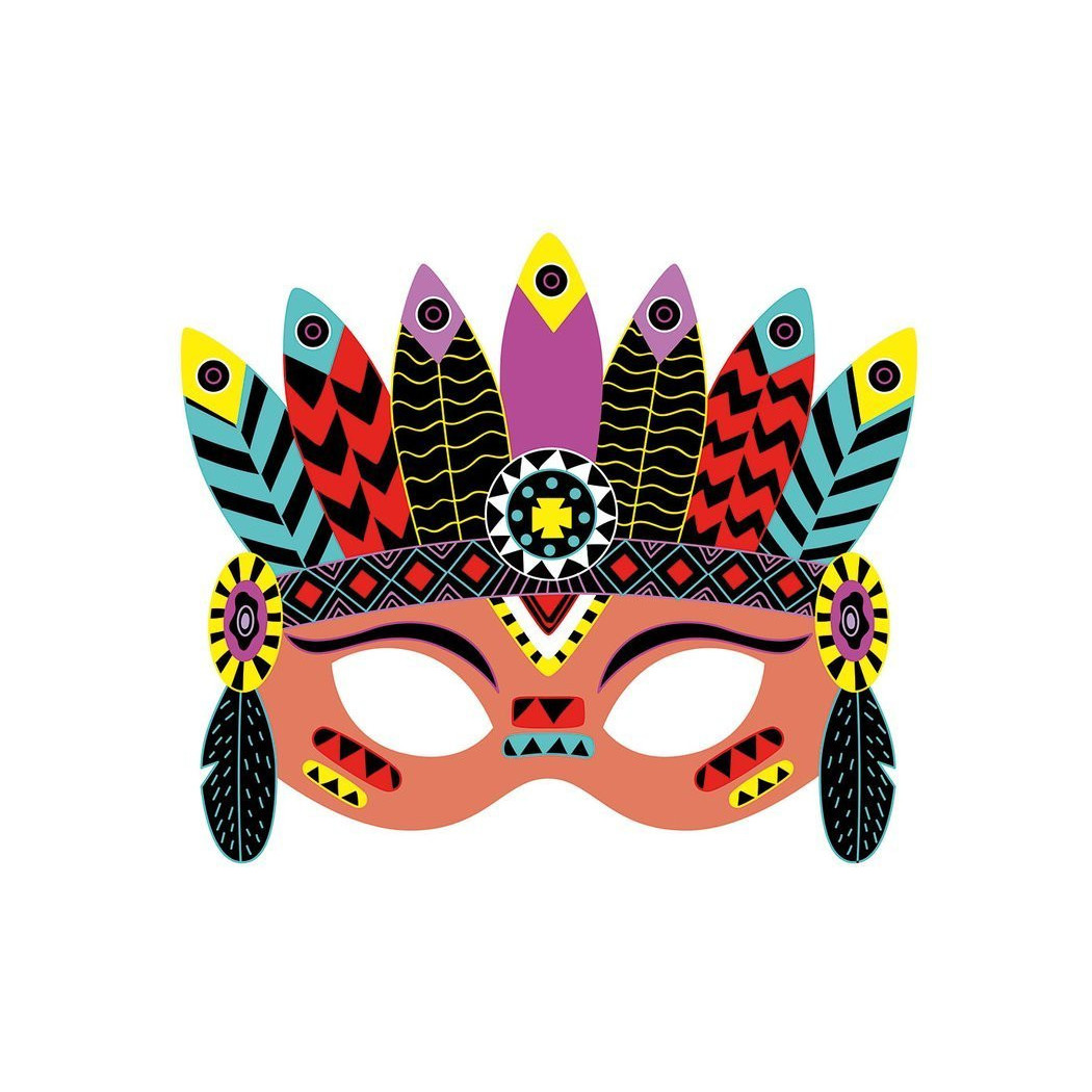 Maski Karnawałowe Do Zdrapywania - Zestaw Kreatywny - Janod