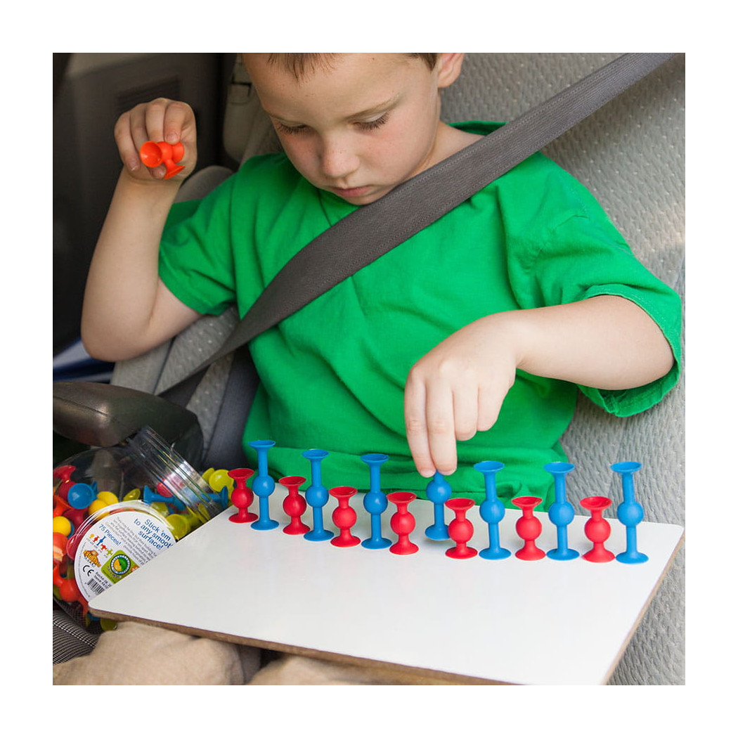 Klocki Przyssawki Squigz MINI 75 elementów Fat Brain Toy