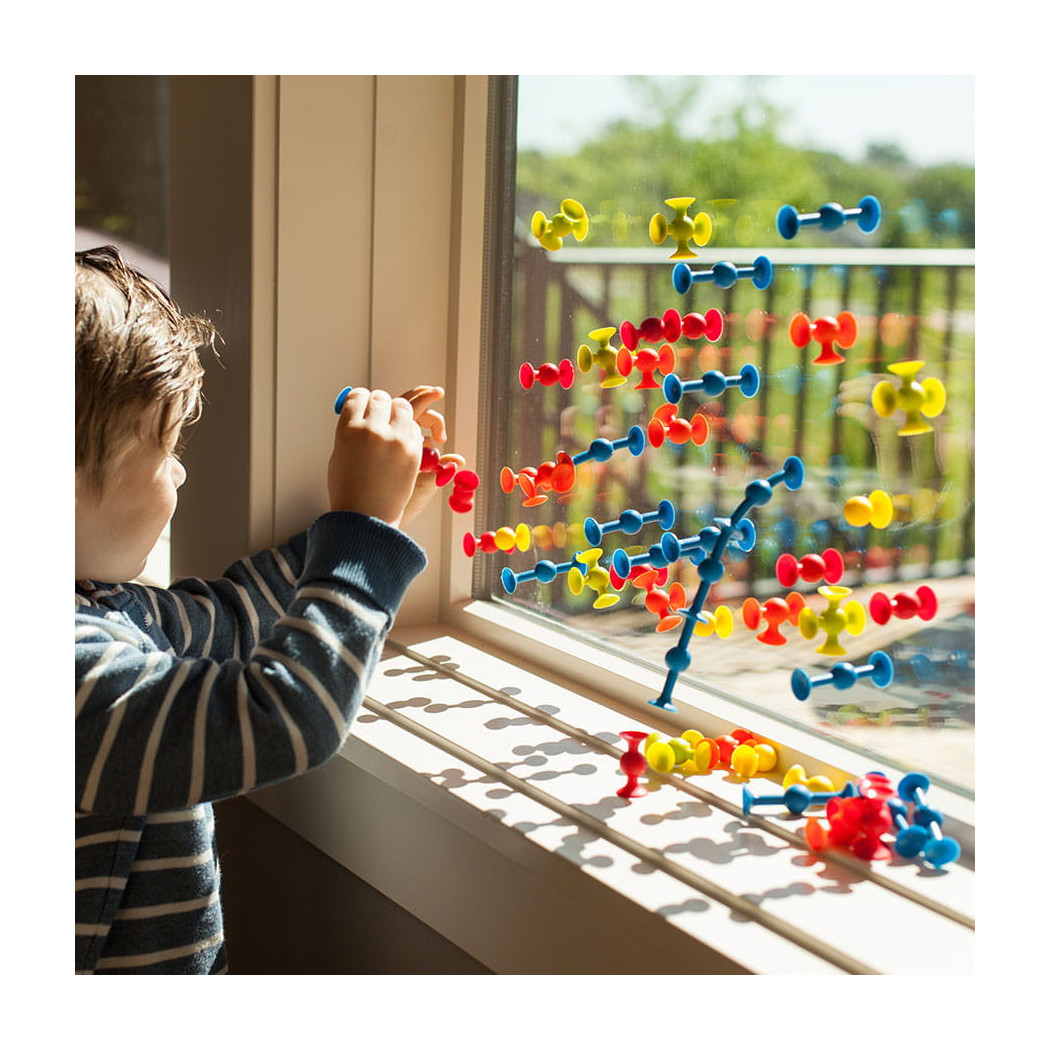 Klocki Przyssawki Squigz MINI 75 elementów - Fat Brain Toy