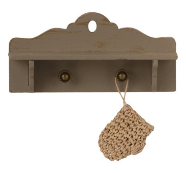 Półka Wisząca z Wieszakami - Miniature Shelf - Maileg