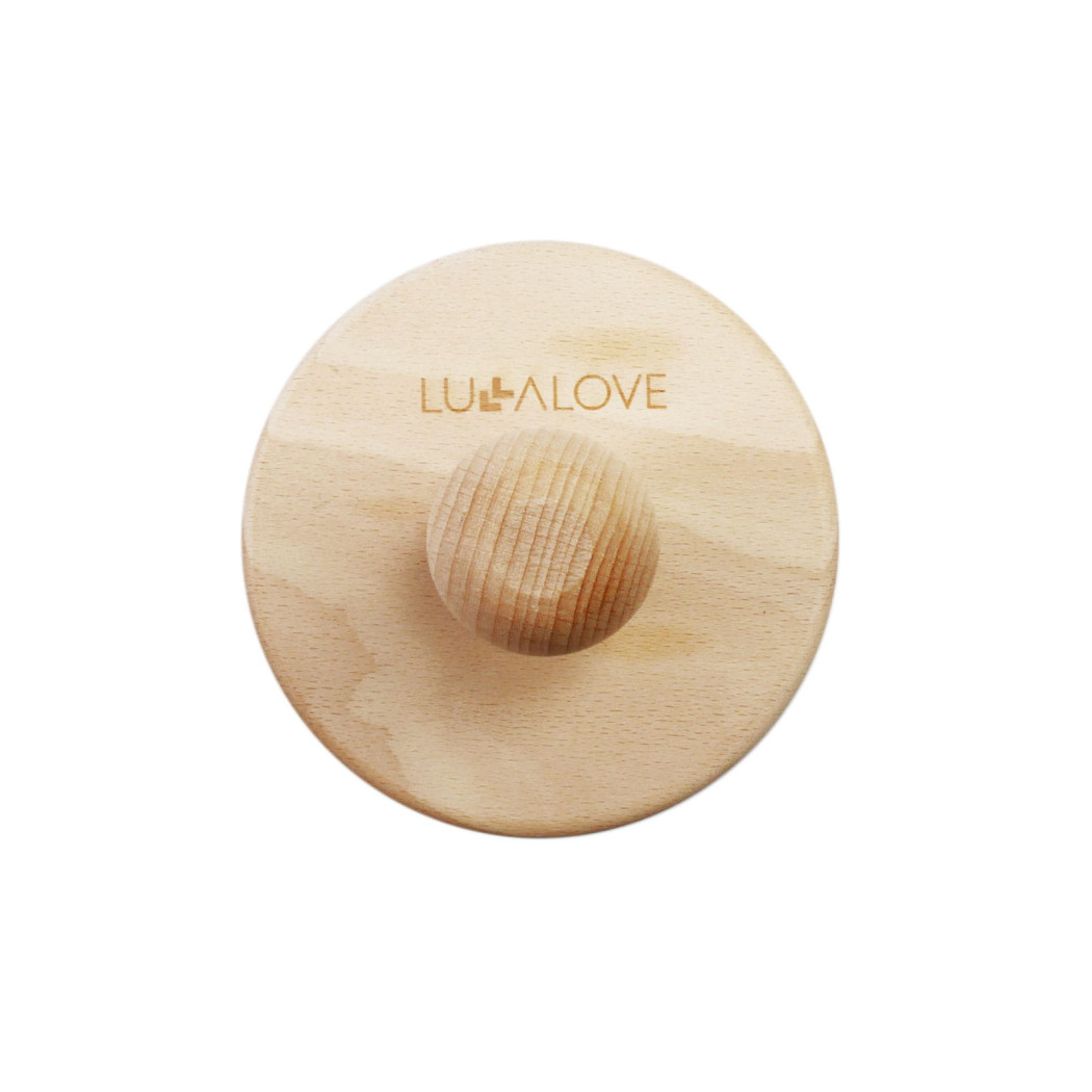 Ostra Szczotka Okrągła Kokosowa Do Masażu Na Sucho - LullaLove