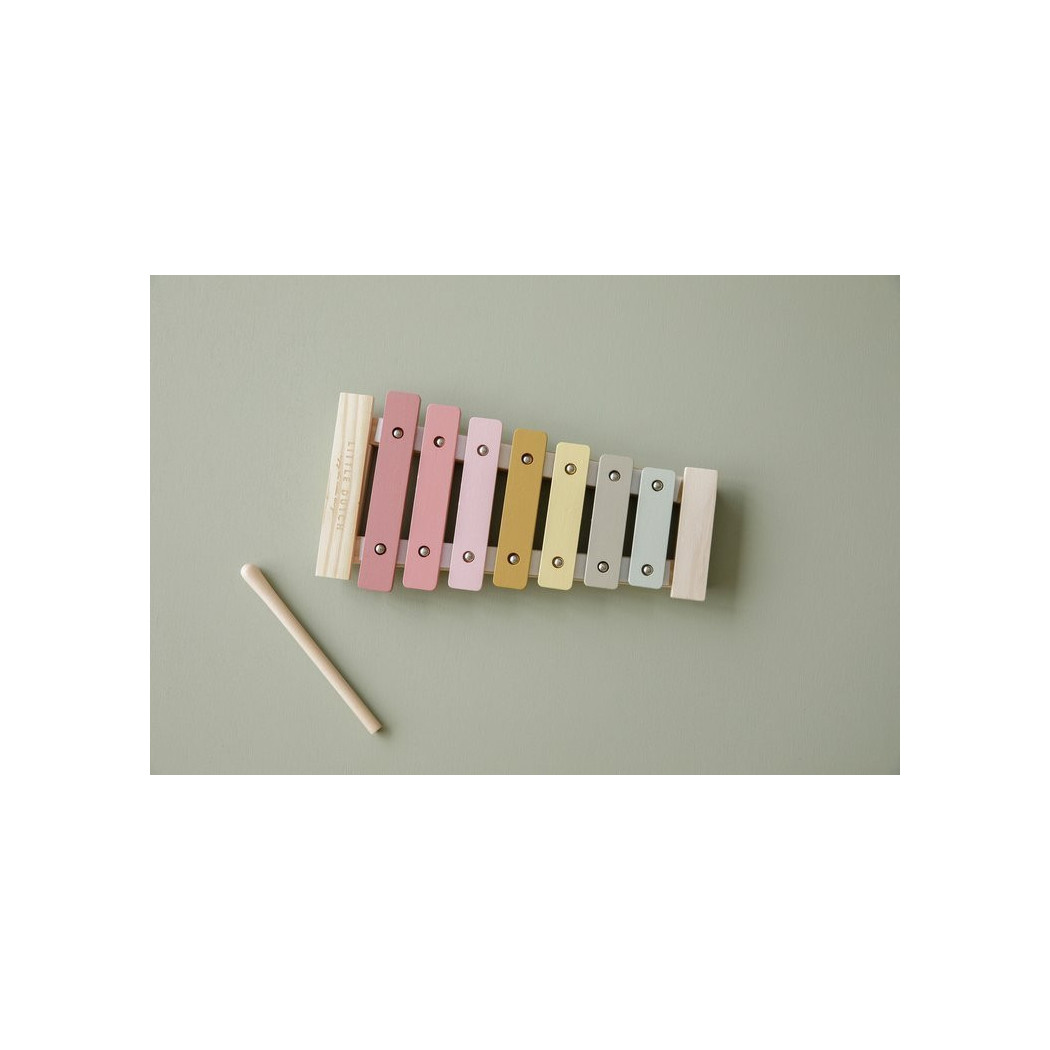 Różowe Drewniane Cymbałki Nowa Kolekcja - Little Dutch