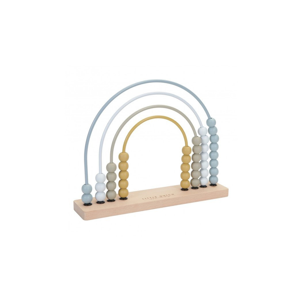 Błękit - Liczydło Metalowe Tęcza - Nowa Kolekcja - Little Dutch