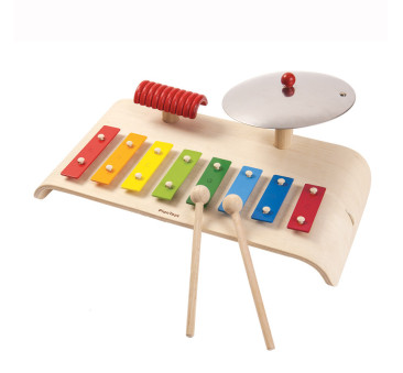 WYPRZEDAŻ Zestaw muzyczny, cymbałki, dzwonki diatoniczne - Plan Toys - Montessori