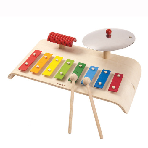WYPRZEDAŻ Zestaw muzyczny, cymbałki, dzwonki diatoniczne - Plan Toys - Montessori
