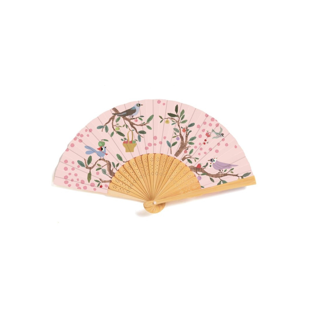 Wachlarz z Motywem Gałęzi i Ptaków - Djeco