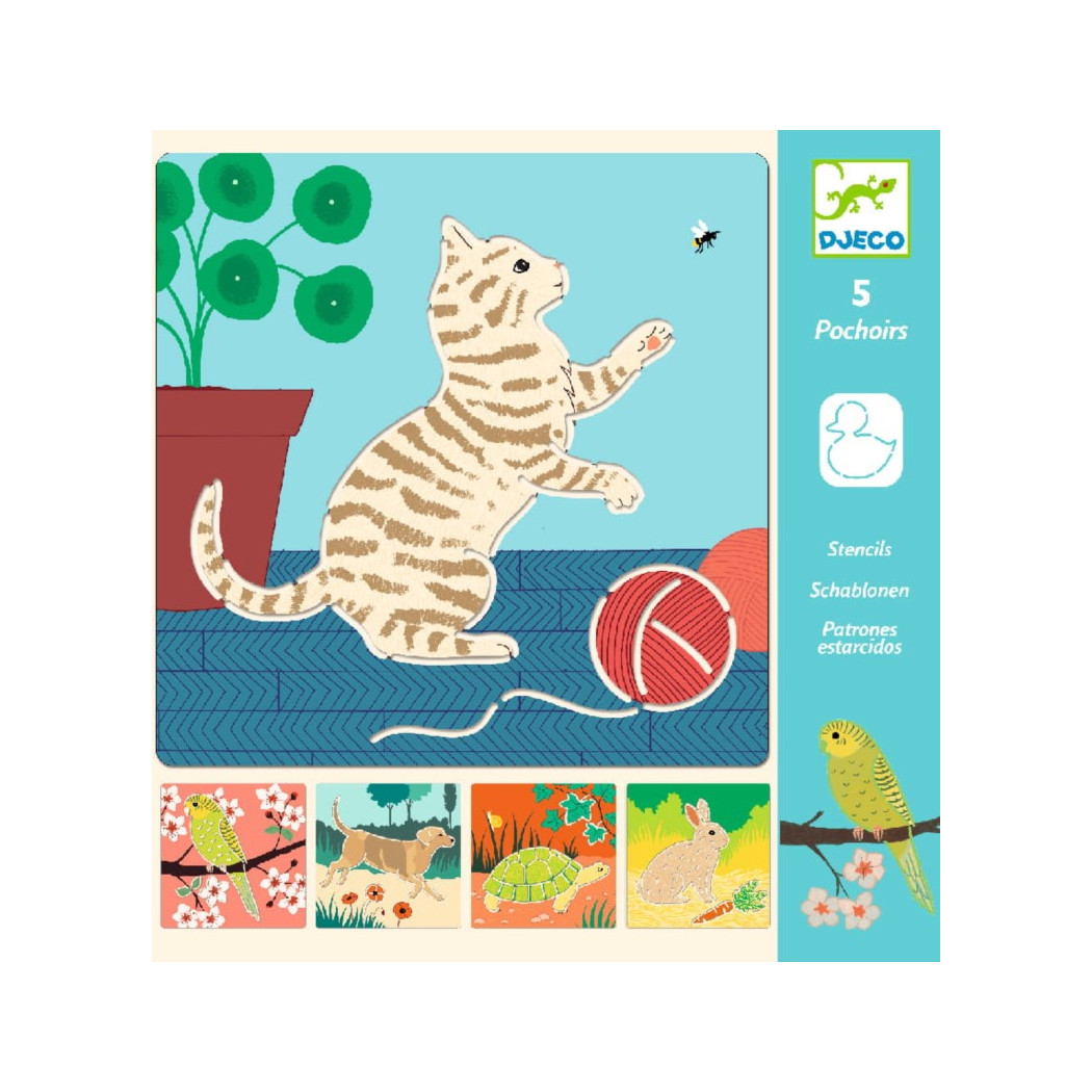 Zwierzątka - Szablony Do Odrysowania - Djeco