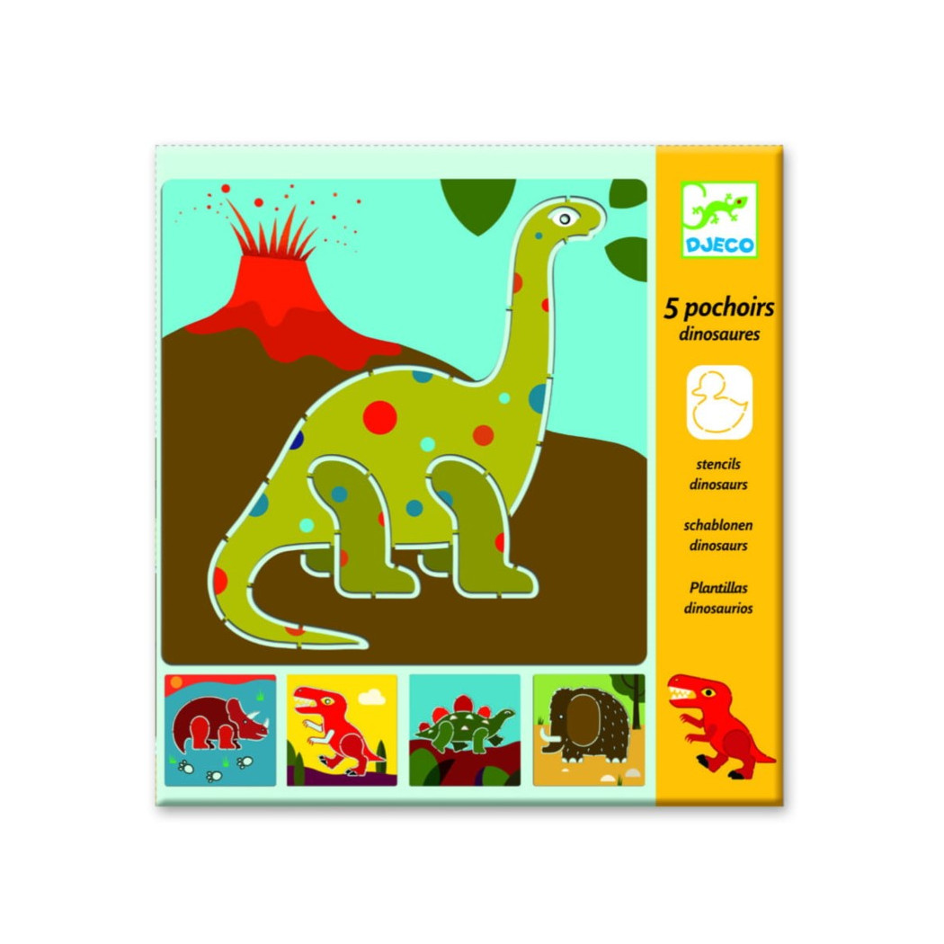 Dinozaury - Szablony Do Odrysowania - Djeco