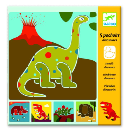 Dinozaury - Szablony Do Odrysowania - Djeco