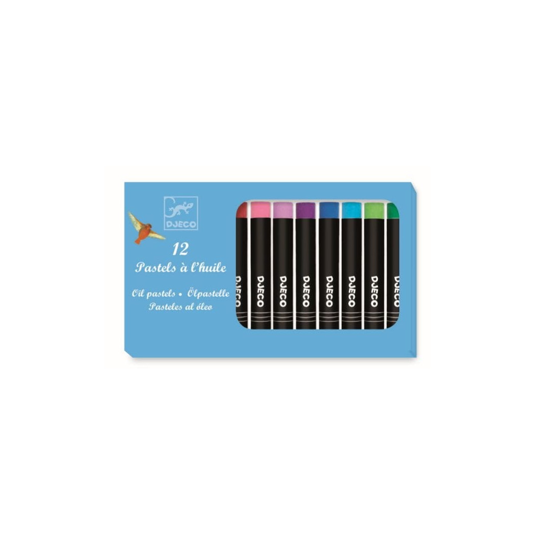 WYPRZEDAŻ Pastele Olejne Klasyczne - 12 sztuk - Djeco