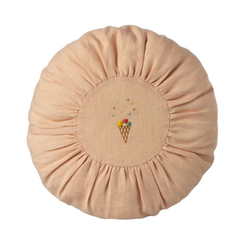 WYPRZEDAŻ Różowa Okrągła Poduszka - Round Rose Cushion - Maileg