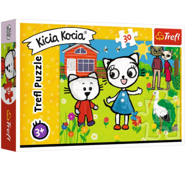 Puzzle 30 elementów - Kicia Kocia - Trefl