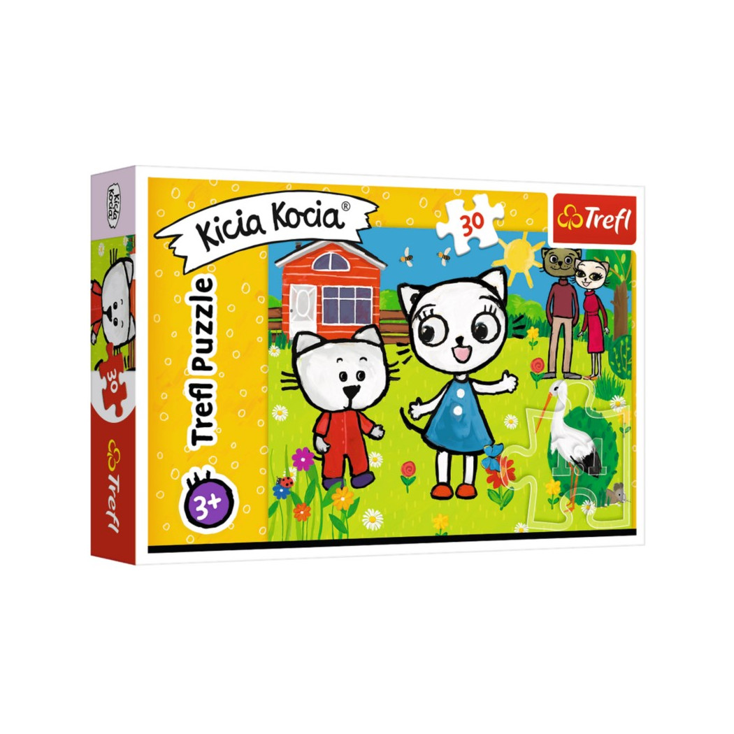 Puzzle 30 elementów - Kicia Kocia - Trefl