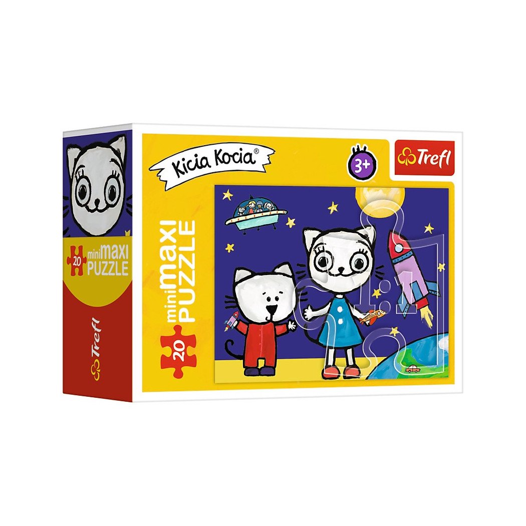 Puzzle Mini Maxi - 20 elementów - Kicia Kocia - Trefl - Obrazek Losowy