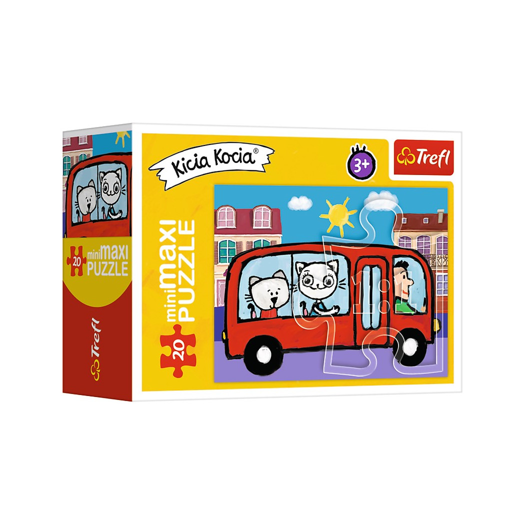 Puzzle Mini Maxi - 20 elementów - Kicia Kocia - Trefl - Obrazek Losowy