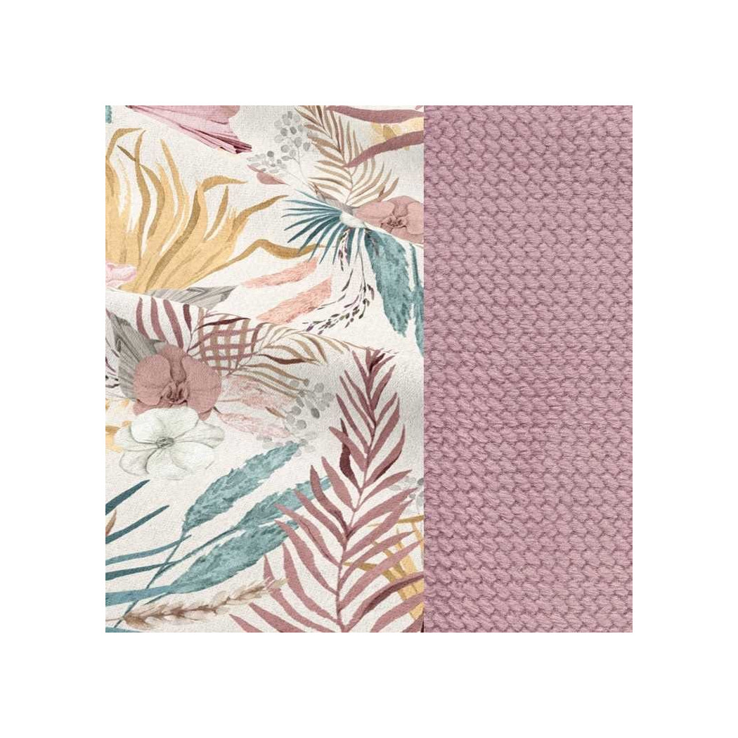 Boho Palms Light & Velvet French Lavender - Koc Piknikowy Picnic Z Kieszonką / Mata Do Zabawy XL - Velvet Collection -  La Millo