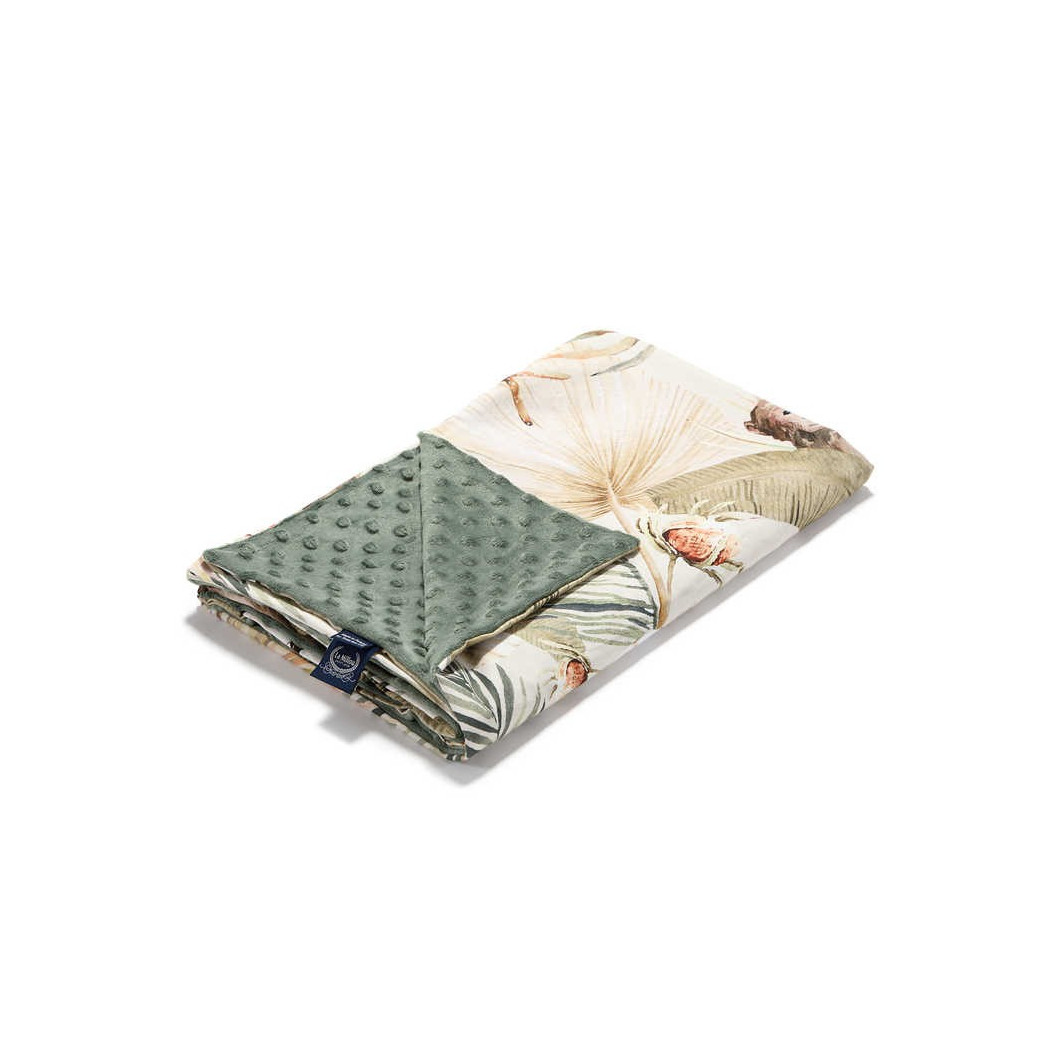 Kocyk Light Średniaka - Boho Coco & Khaki - 80x100 - La Millou
