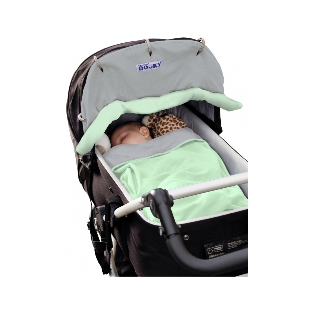 WYPRZEDAŻ Mint/Grey - Dwustronna osłonka do wózka i fotelika - DOOKY