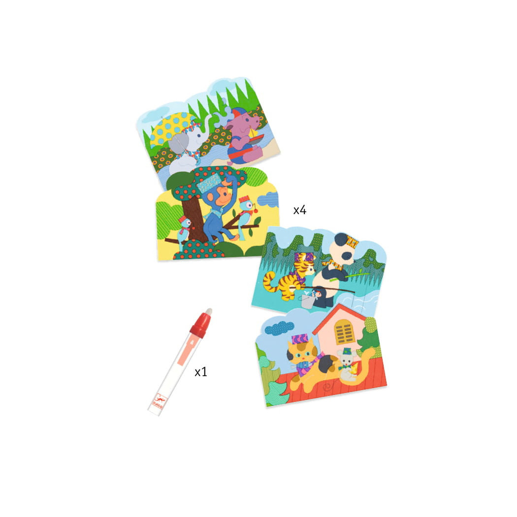 Ukryte Wyprawy - Wodne Kolorowanki - Djeco