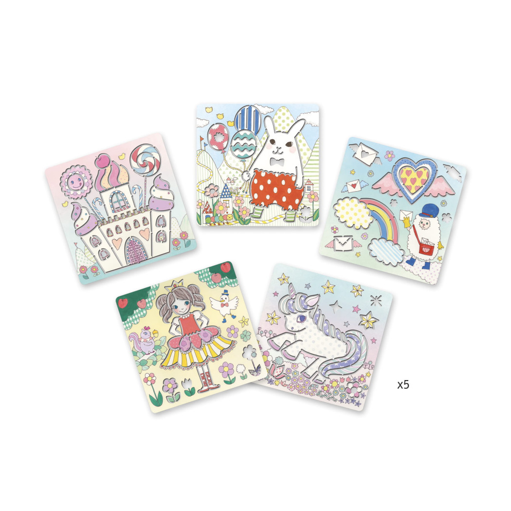 Jednorożce - Szablony Do Odrysowania - Djeco