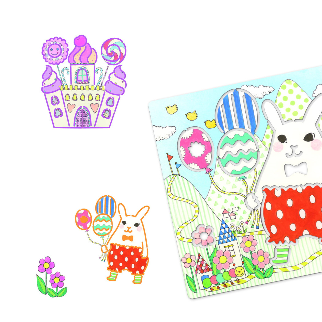 Jednorożce - Szablony Do Odrysowania - Djeco