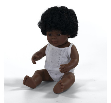 Afroamerykanka 38 cm - Lalka Dziewczynka Afroamerykanka - Miniland Doll - Miniland