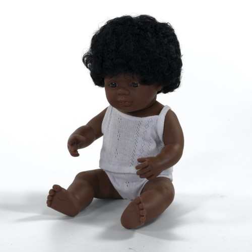 Afroamerykanka 38 cm - Lalka Dziewczynka Afroamerykanka - Miniland Doll - Miniland