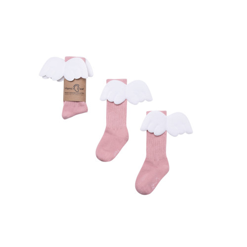 Podkolanówki 0-1 lat - Różowy Aniołek - Mamas Feet - Mama's Feet